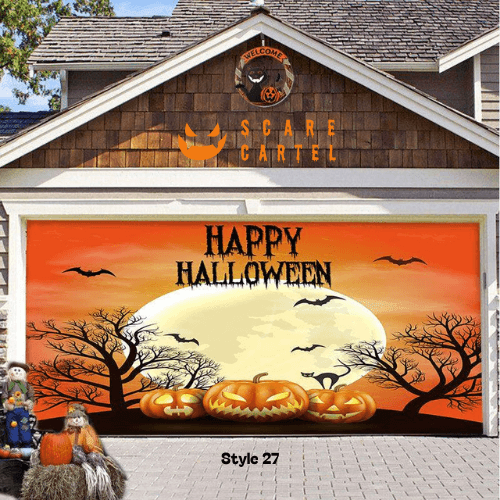Halloween Garage Door Decoration - scarecartel