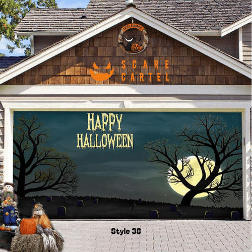 Halloween Garage Door Decoration - scarecartel