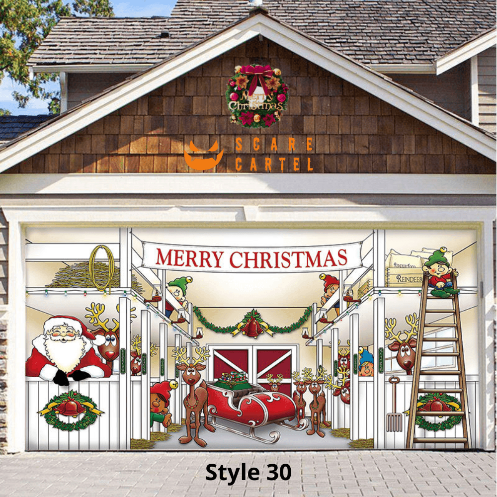 Christmas Garage Door Decoration