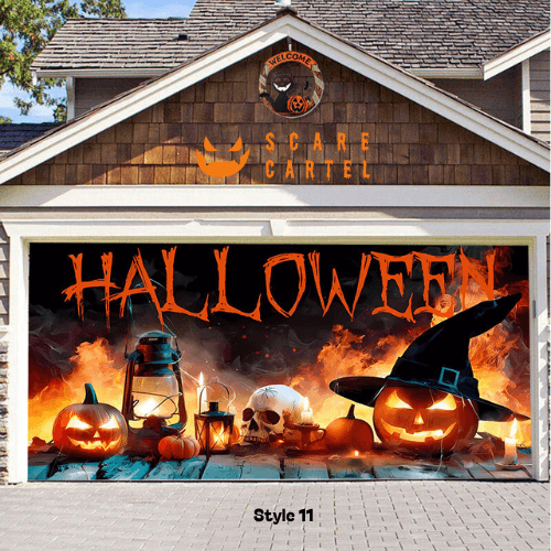 Halloween Garage Door Decoration - scarecartel