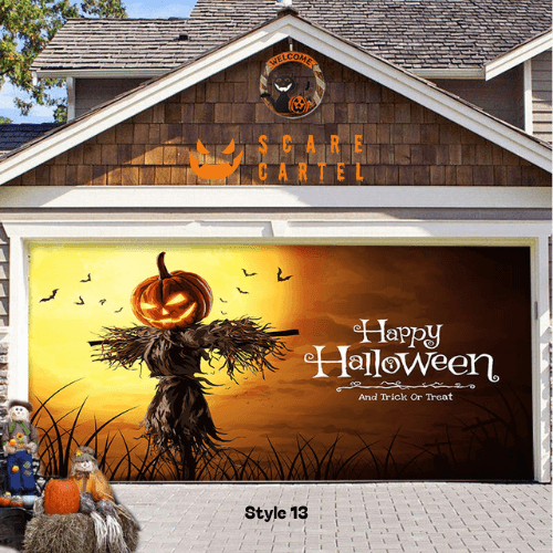 Halloween Garage Door Decoration - scarecartel