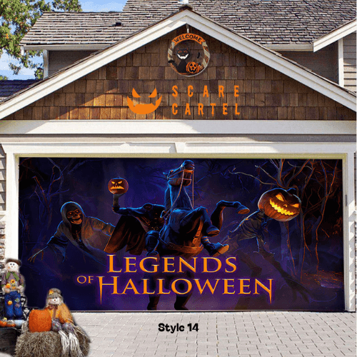 Halloween Garage Door Decoration - scarecartel