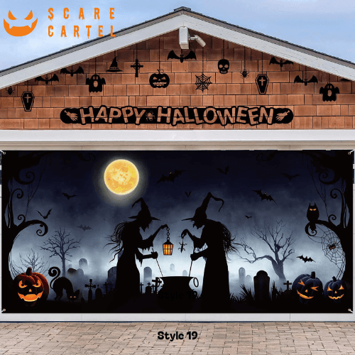 Halloween Garage Door Decoration - scarecartel