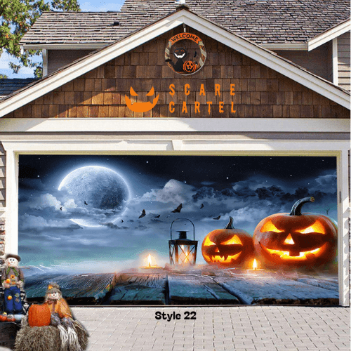 Halloween Garage Door Decoration - scarecartel