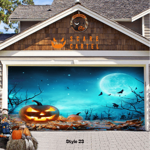 Halloween Garage Door Decoration - scarecartel