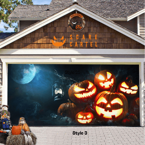 Halloween Garage Door Decoration - scarecartel