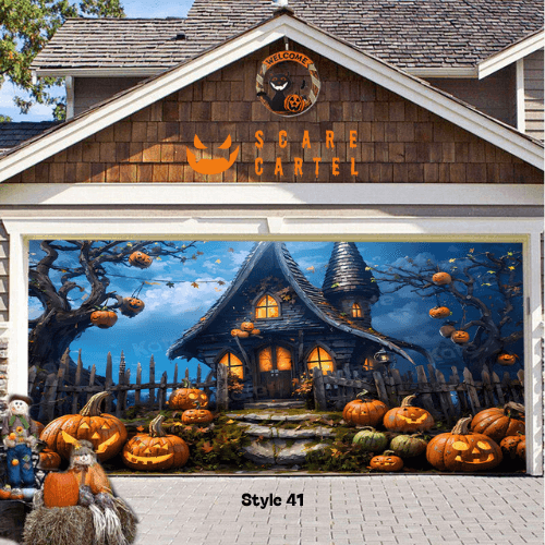 Halloween Garage Door Decoration - scarecartel