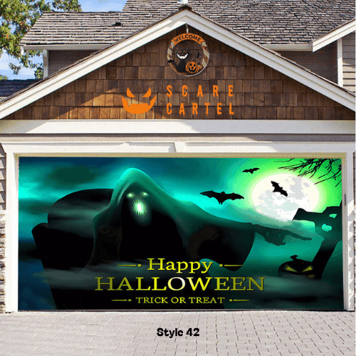 Halloween Garage Door Decoration - scarecartel
