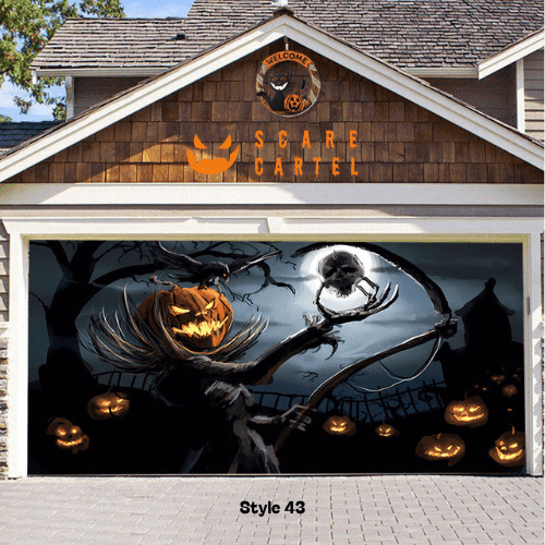 Halloween Garage Door Decoration - scarecartel
