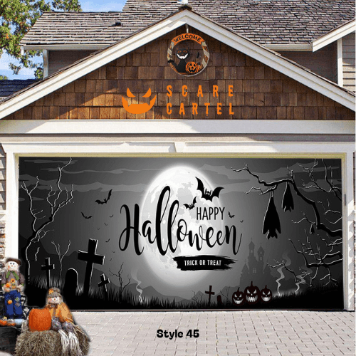 Halloween Garage Door Decoration - scarecartel