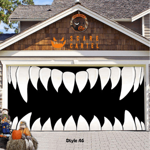 Halloween Garage Door Decoration - scarecartel