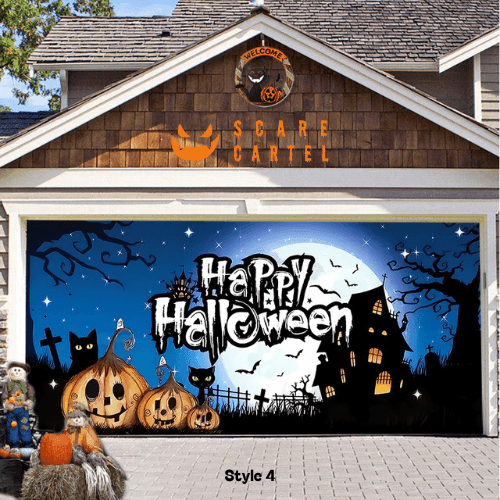 Halloween Garage Door Decoration - scarecartel