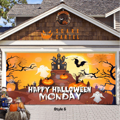 Halloween Garage Door Decoration - scarecartel