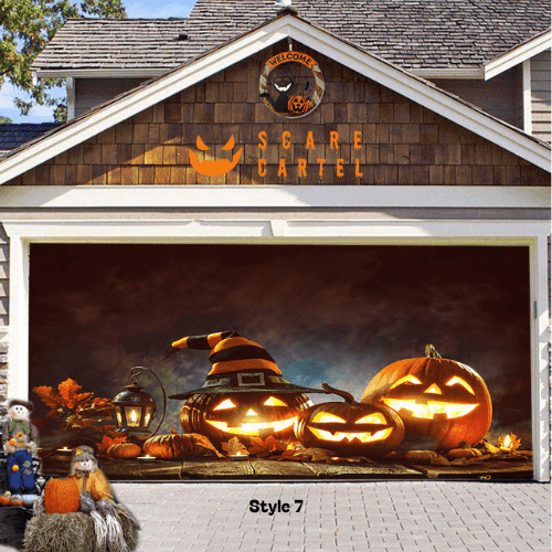 Halloween Garage Door Decoration - scarecartel