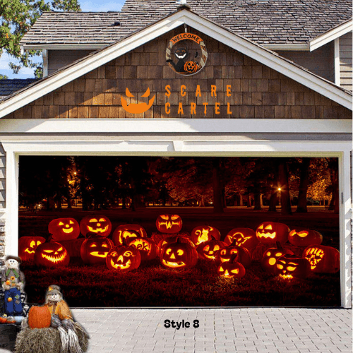 Halloween Garage Door Decoration - scarecartel